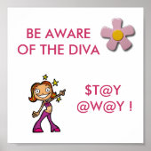 Let op het POSTER Diva (Voorkant)