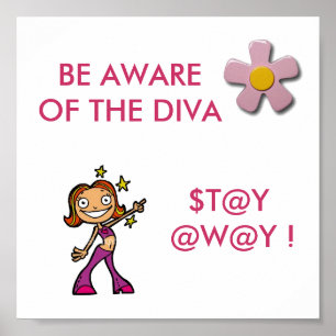 Let op het POSTER Diva
