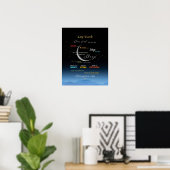 Let op het Poster 's nachts gebed (Thuiskantoor)