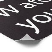 Let op het Poster voor stap (Hoek)