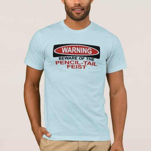 Let op het potlood-staarfeest t-shirt (Voorkant)