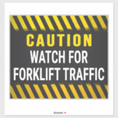 Let op het vorkhefverkeer sticker (Vel)