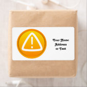 Let op het waarschuwingssymbool etiket (Insitu)