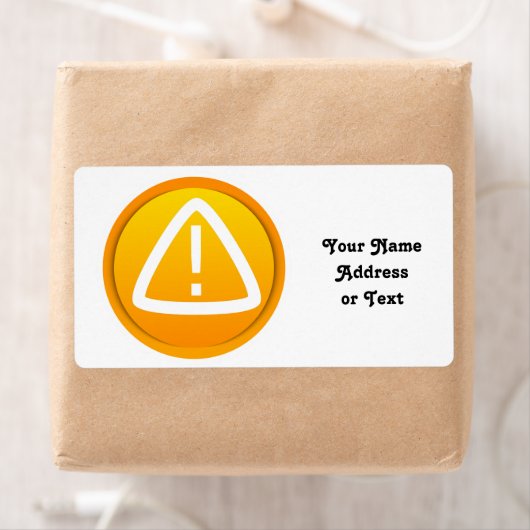 Let op het waarschuwingssymbool etiket (Insitu)