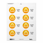 Let op het waarschuwingssymbool etiket (Full Sheet)