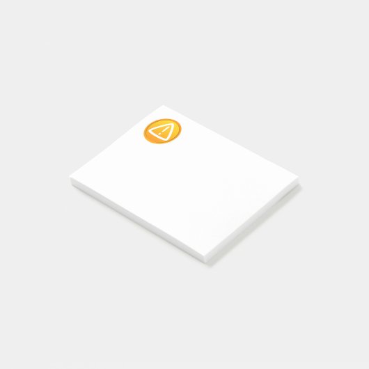 Let op het waarschuwingssymbool post-it® notes (Schuin)
