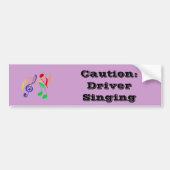 Let op het zingen van drivers bumpersticker (Voorkant)