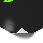 Let op het zwarte Poster van de Mad Scientist (Hoek)