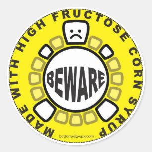 Let op: HFCS Sticker
