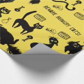 Let op Hongaarse katten! Cadeaupapier (Hoek)