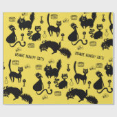 Let op Hongaarse katten! Cadeaupapier (Vlak)