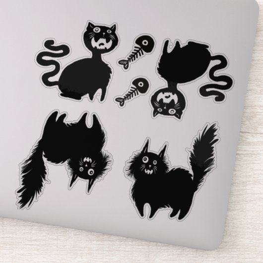 Let op Hongaarse katten Sticker (Detail)