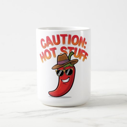 Let op: Hot Stuff Design - Fun Chili Pepper Koffiemok (Center)