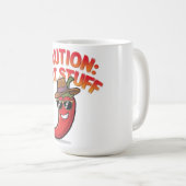 Let op: Hot Stuff Design - Fun Chili Pepper Koffiemok (Voorkant rechts)