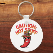Let op: Hot Stuff Design - Fun Chili Pepper Sleutelhanger (Voorkant)