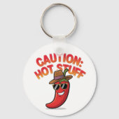 Let op: Hot Stuff Design - Fun Chili Pepper Sleutelhanger (Achterkant)