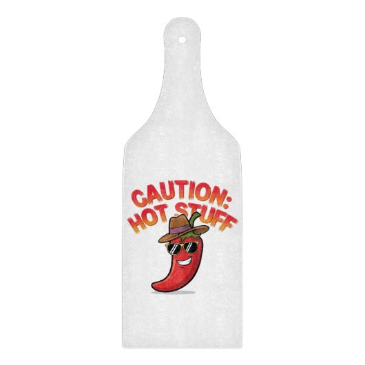 Let op: Hot Stuff Design - Fun Chili Pepper Snijplank (Voorkant)