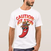 Let op: Hot Stuff Design - Fun Chili Pepper T-shirt (Voorkant)
