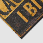 LET OP - I BITE metalen gevarenwaarschuwingsbord B Tissuepapier (Detail)