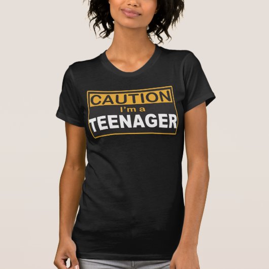LET OP: ik ben een tiener T-shirt (Voorkant)