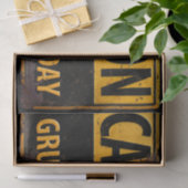 LET OP: Ik ben Grumpy Vandaag - Metaal Gevaar Teke Tissuepapier (Geschenk)