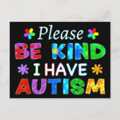Let op: ik heb AUTISM Briefkaart (Voorkant)