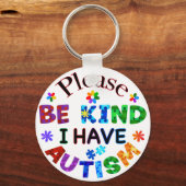 Let op: ik heb AUTISM Sleutelhanger (Voorkant)
