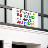 Let op: ik heb AUTISM Spandoek (Buitenkant Gebouw)