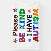 Let op: ik heb AUTISM Spandoek (Verticaal)