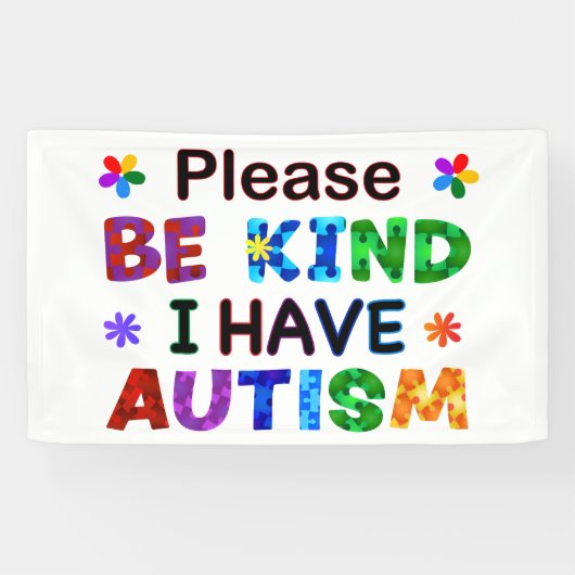Let op: ik heb AUTISM Spandoek (Horizontaal)