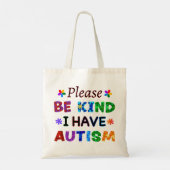 Let op: ik heb AUTISM Tote Bag (Achterkant)
