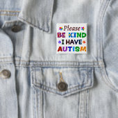 Let op: ik heb AUTISM Vierkante Button 5,1 Cm (In situ)