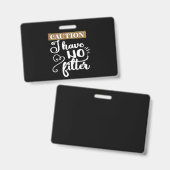 Let op: ik heb geen filter badge (Front & Back)