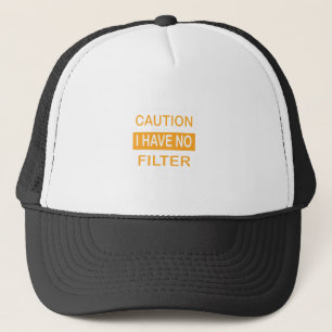 Let op: ik heb geen filter trucker pet