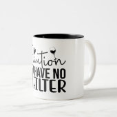 Let op: ik heb geen filter tweekleurige koffiemok (Voorkant rechts)