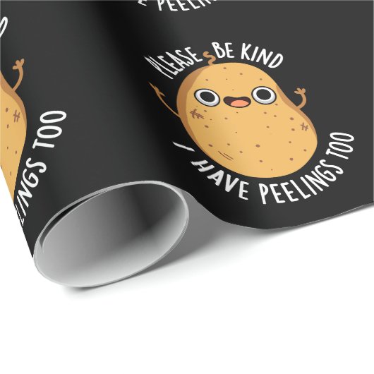 Let op, ik heb pingelen te aardappelpun. cadeaupapier (Rol Hoek)