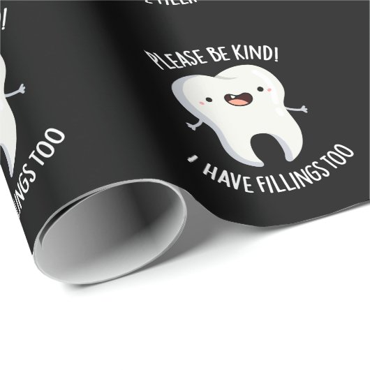 Let op: ik heb te veel vullingen om donkere bg te cadeaupapier (Rol Hoek)