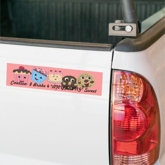 Let op Ik rem voor "ALLES" Zoet Bumpersticker (Op Truck)