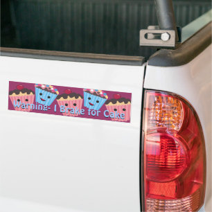 Let op Ik rem voor Cake Bumpersticker