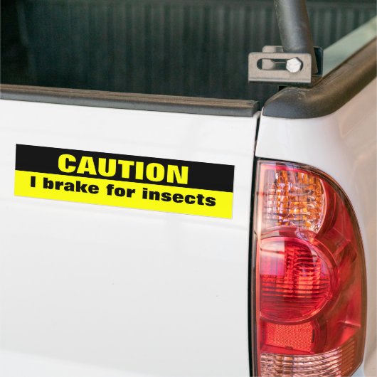 Let op, ik rem voor insecten bumpersticker (Op Truck)