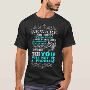Let op: ik Ride Horses Funny Horse Lover T-Shirt