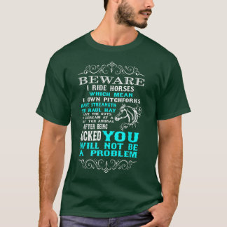 Let op: ik Ride Horses Funny Horse Lover T-shirt