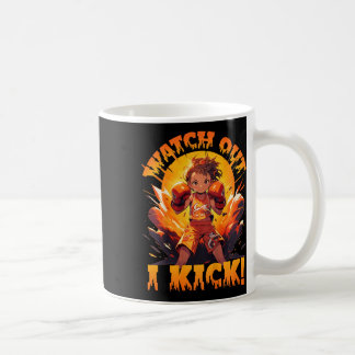 Let op - ik trap! Thai Boxing Muay Thai Kickboksen Koffiemok