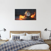 Let op in brand canvas afdruk (Insitu (Slaapkamer))