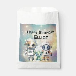 Let op Intergalactische Verjaardag Bedankzakje