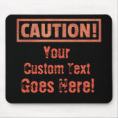 Let op: je aangepaste tekst komt hier! muismat (Voorkant)