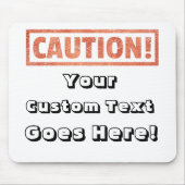 Let op: je aangepaste tekst komt hier! muismat (Voorkant)