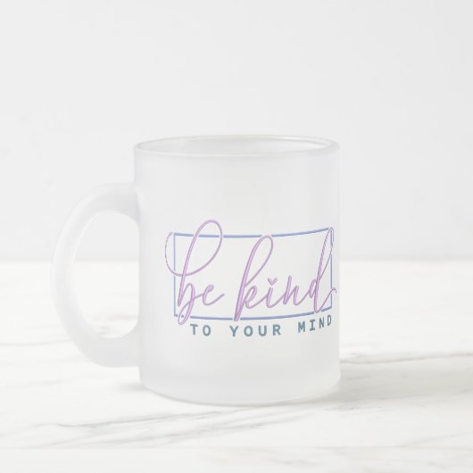 Let op je eigen geestelijke gezondheidszorg matglas koffiemok (Links)