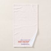 Let op je eigen moederschap bad handdoek (Handdoek)