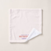 Let op je eigen moederschap bad handdoek (Wasdoekje)